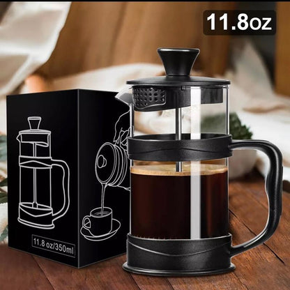 French Press Coffee/Tea Maker, Camping Mini Coffee/Tea Press of 304 Stainless St Filter Glass