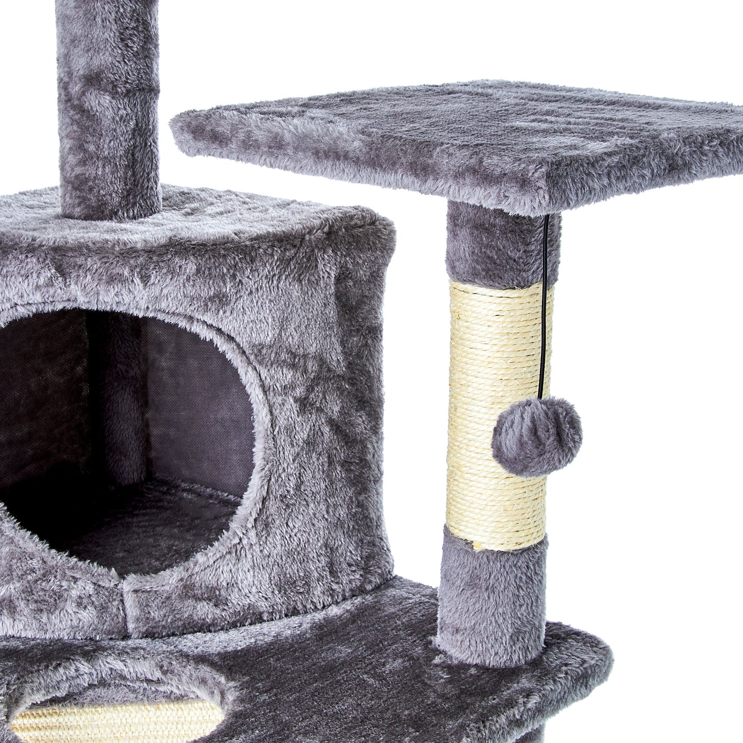 5- Level Multi-Functional Cat Tree & Condo, Gray, 45"