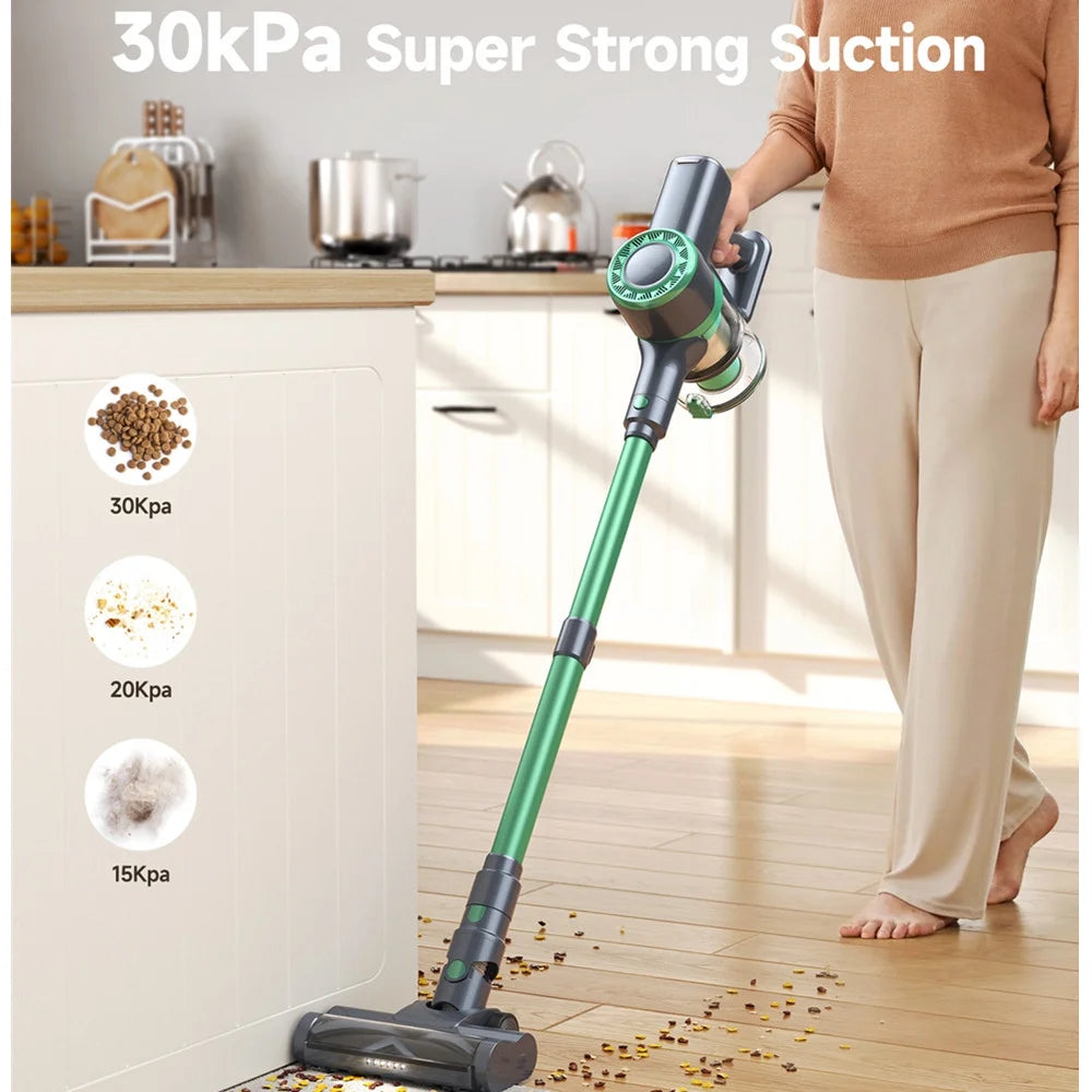 6 in 1 Cordless Stick Vacuum Cleaner Powerful 30KPA 250W Powerful Suction Lightweight Handheld Vac for Home Hard Floor Carpet Car Pet Hair Model L8